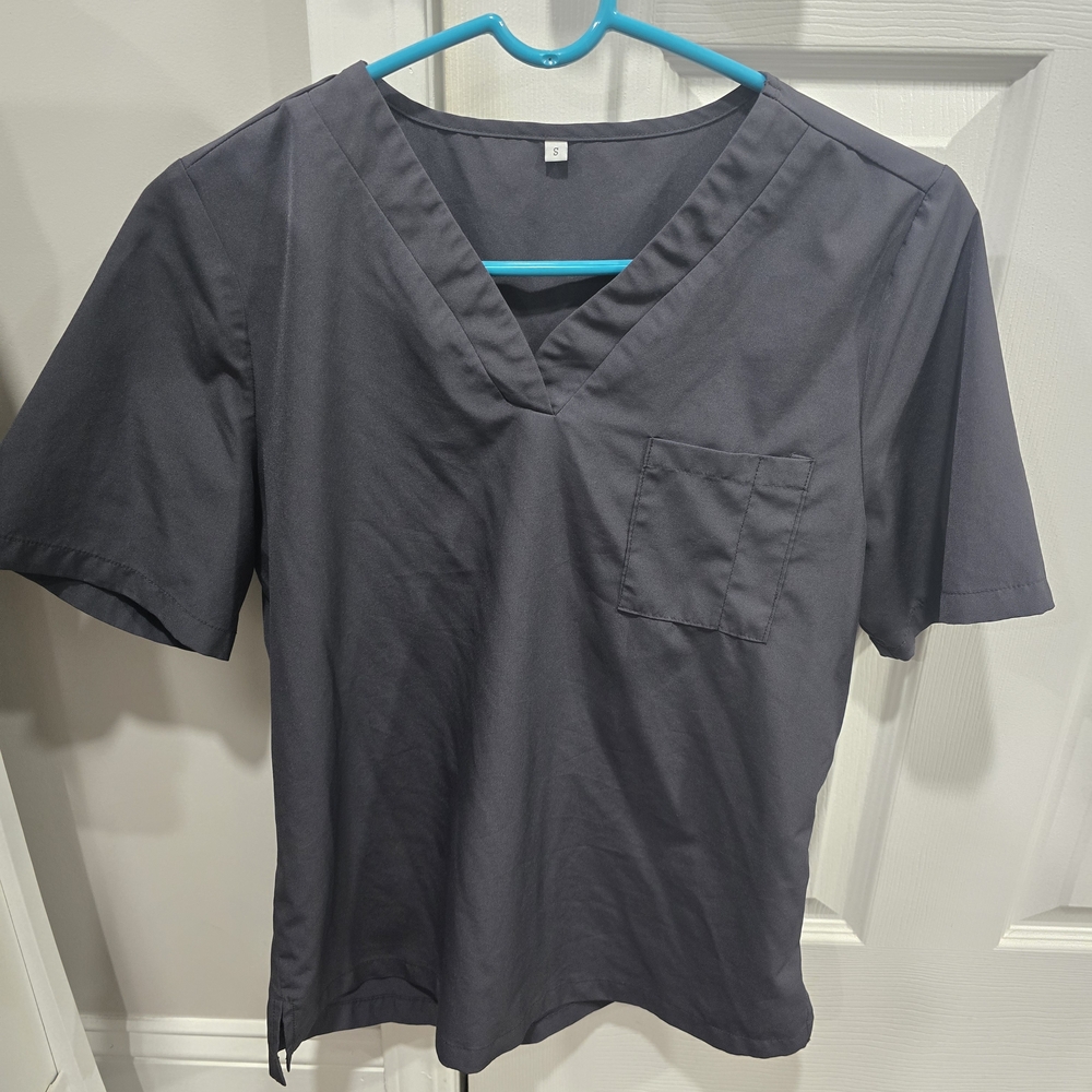 Men's Gray V-Neck Shirt